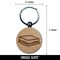 S'mores Graham Cracker Chocolate Marshmallow Campfire Snack Engraved Wood Round Keychain Tag Charm